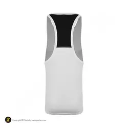 ست رکابی شلوارک مردانه بدنسازی پرشین گلف 02 CHG | سفید/مشکی | پهلوان شاپ