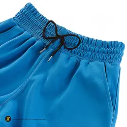 شلوارک ورزشی زنانه بدنسازی طرح نایک Just Do it 1241 | آبی | پهلوان شاپ