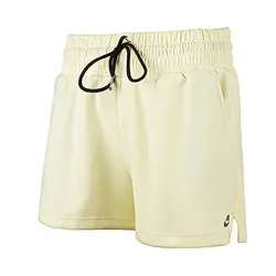 شلوارک ورزشی زنانه بدنسازی طرح نایک Just Do it 1241 | زرد | پهلوان شاپ