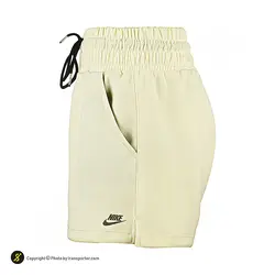 شلوارک ورزشی زنانه بدنسازی طرح نایک Just Do it 1241 | زرد | پهلوان شاپ