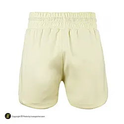 شلوارک ورزشی زنانه بدنسازی طرح نایک Just Do it 1241 | زرد | پهلوان شاپ