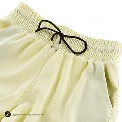 شلوارک ورزشی زنانه بدنسازی طرح نایک Just Do it 1241 | زرد | پهلوان شاپ