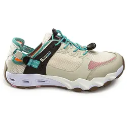 صندل کوهنوردی طبیعت گردی I-RUNNER آی رانر S2100 | کرم/سبز | پهلوان شاپ