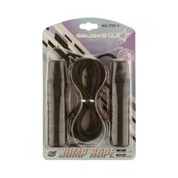 طناب ورزشی بدنسازی گلدن استار BRS 730-5 | مشکی | پهلوان شاپ