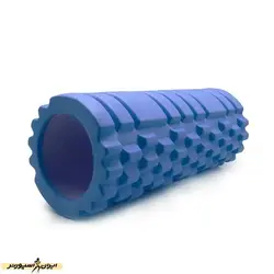 فوم رولر بدنسازی آجدار ۳3 سانتیمتری T01 | آبی | پهلوان شاپ