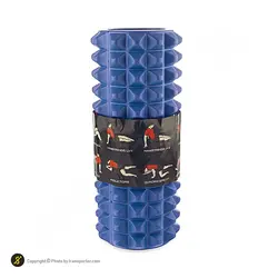 فوم رولر بدنسازی آجدار 33 سانتیمتری گلدن استار 3303 | آبی | پهلوان شاپ