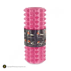 فوم رولر بدنسازی آجدار 33 سانتیمتری گلدن استار 3303 | صورتی | پهلوان شاپ