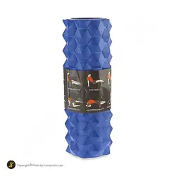 فوم رولر بدنسازی آجدار 33 سانتیمتری گلدن استار 3306 | آبی | پهلوان شاپ