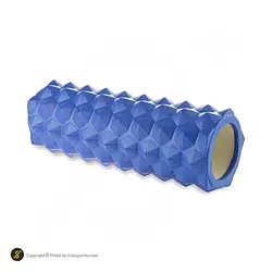 فوم رولر بدنسازی آجدار 33 سانتیمتری گلدن استار 3306 | آبی | پهلوان شاپ