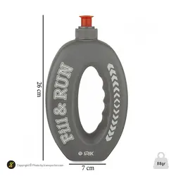 قمقمه دوچرخه سواری 500cc سوپاپ دار بیضی شکل آیریک | طوسی | پهلوان شاپ