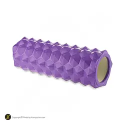 فوم رولر بدنسازی آجدار 33 سانتیمتری گلدن استار 3306 | بنفش | پهلوان شاپ