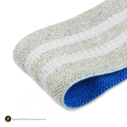 کش بدنسازی لوپ پارچه ای طرح ریبوک مقاومت متوسط 7 سانتیمتری | آبی | پهلوان شاپ