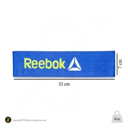 کش بدنسازی لوپ پارچه ای طرح ریبوک مقاومت متوسط 7 سانتیمتری | آبی | پهلوان شاپ