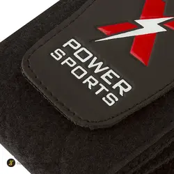 مچ بند بدنسازی جفتی چسبی بندی پاور ایکس گریپ 18 54*8 سانتیمتری BRS | مشکی/زرد | پهلوان شاپ