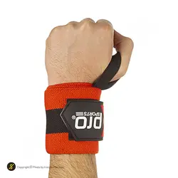 مچ بند بدنسازی جفتی چسبی بندی پرو اسپرتز 5 - 97 | نارنجی/مشکی | پهلوان شاپ