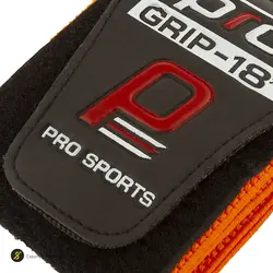 مچ بند بدنسازی جفتی چسبی بندی پرو گریپ BRS 18 54*8 | نارنجی/مشکی | پهلوان شاپ