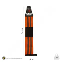 مچ بند بدنسازی جفتی چسبی بندی پرو گریپ BRS 18 54*8 | نارنجی/مشکی | پهلوان شاپ