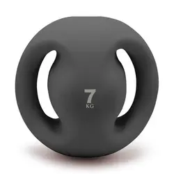 مدیسن بال بدنسازی دسته دار 7 کیلویی | طوسی | پهلوان شاپ