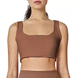 نیم تنه زنانه UP&Fit مات پوش آپ MZA | قهوه ای | پهلوان شاپ