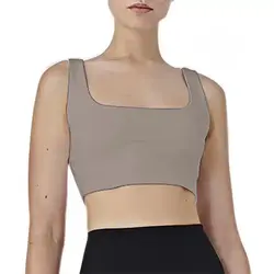 نیم تنه زنانه UP&Fit مات پوش آپ MZA | کرمی | پهلوان شاپ