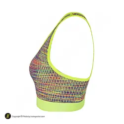 نیم تنه ورزشی زنانه بدنسازی کاپ دار Ladie's Professional - 4304 | بنفش/سبز | پهلوان شاپ