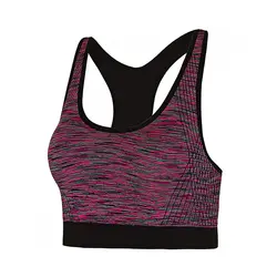 نیم تنه ورزشی زنانه بدنسازی کاپ دار Ladie's Professional - 4304 | بنفش/مشکی | پهلوان شاپ