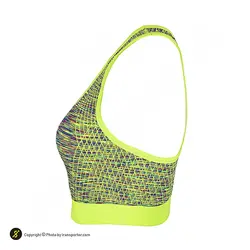 نیم تنه ورزشی زنانه بدنسازی کاپ دار Ladie's Professional - 4304 | سبز/بنفش | پهلوان شاپ