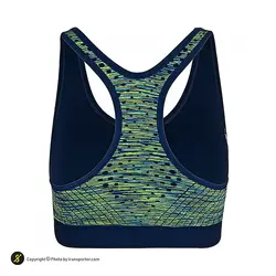 نیم تنه ورزشی زنانه بدنسازی کاپ دار Ladie's Professional - 4304 | سبز/سرمه ای | پهلوان شاپ