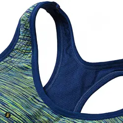 نیم تنه ورزشی زنانه بدنسازی کاپ دار Ladie's Professional - 4304 | سبز/سرمه ای | پهلوان شاپ