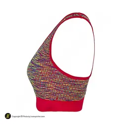 نیم تنه ورزشی زنانه بدنسازی کاپ دار Ladie's Professional - 4304 | صورتی/بنفش | پهلوان شاپ