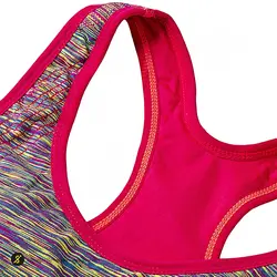 نیم تنه ورزشی زنانه بدنسازی کاپ دار Ladie's Professional - 4304 | صورتی/بنفش | پهلوان شاپ