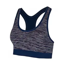 نیم تنه ورزشی زنانه بدنسازی کاپ دار Ladie's Professional - 4304 | سرمه ای/بنفش | پهلوان شاپ