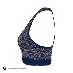 نیم تنه ورزشی زنانه بدنسازی کاپ دار Ladie's Professional - 4304 | سرمه ای/بنفش | پهلوان شاپ