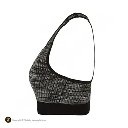 نیم تنه ورزشی زنانه بدنسازی کاپ دار Ladie's Professional - 4304 | طوسی/مشکی | پهلوان شاپ