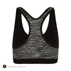 نیم تنه ورزشی زنانه بدنسازی کاپ دار Ladie's Professional - 4304 | طوسی/مشکی | پهلوان شاپ