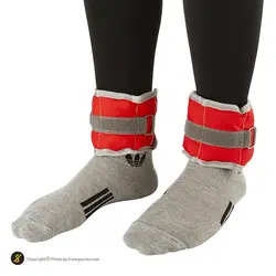 وزنه پا بدنسازی جفتی شنی 500 گرمی پرو اسپرتز | قرمز/طوسی | پهلوان شاپ