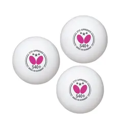 توپ پینگ پنگ باترفلای +S40 سه ستاره ABS بسته 3 عددی | پهلوان شاپ