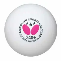 توپ پینگ پنگ باترفلای +G40 سه ستاره پلاستیکی بسته 3 عددی | پهلوان شاپ