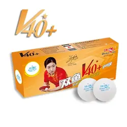 توپ پینگ پنگ دبل فیش 1 ستاره ABS مدل V40+ بسته 10 عددی | پهلوان شاپ