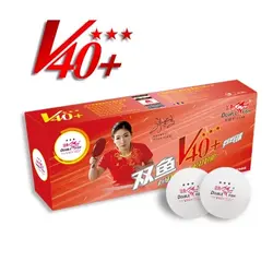 توپ پینگ پنگ دبل فیش 3 ستاره ABS مدل V40+ بسته 10 عددی | پهلوان شاپ