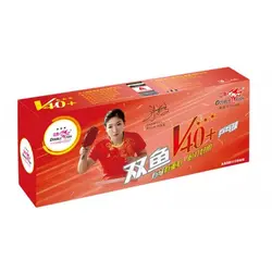 توپ پینگ پنگ دبل فیش 3 ستاره ABS مدل V40+ بسته 10 عددی | پهلوان شاپ