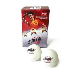 توپ پینگ پنگ دبل هپینس 3 ستاره D40 سلولوئید بسته 6 عددی | پهلوان شاپ
