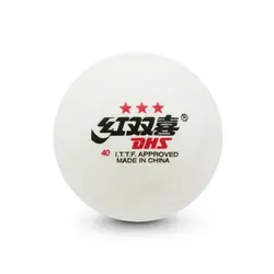 توپ پینگ پنگ دبل هپینس 3 ستاره D40 سلولوئید بسته 6 عددی | پهلوان شاپ