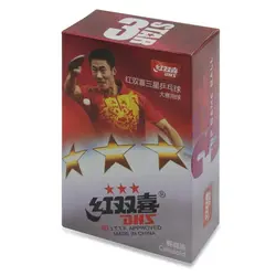 توپ پینگ پنگ دبل هپینس 3 ستاره D40 سلولوئید بسته 6 عددی | پهلوان شاپ