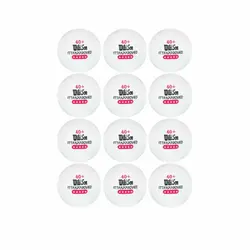 توپ پینگ پنگ ویلسون 40+ سه ستاره بسته 12 عددی | پهلوان شاپ