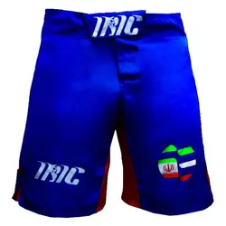 شلوارک MMA مردانه آیریک طرح IRMMAF مدل 2022 - آبی | پهلوان شاپ