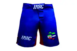 شلوارک MMA مردانه آیریک طرح IRMMAF مدل 2022 - آبی | پهلوان شاپ