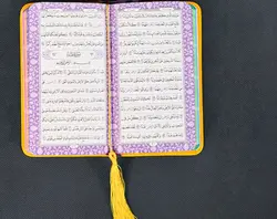 خرید قرآن پالتویی رنگی( صورتی کمرنگ ) ترجمه حسین انصاریان - فرهنگ 24