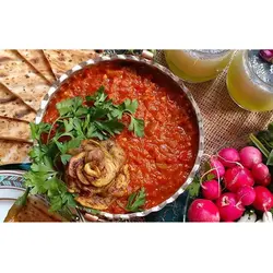 کنسرو خوراک بادمجان گیلانی - 380 گرم - سام شاپ