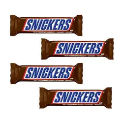 شکلات مغزدار اسنیکرز - بسته 4 عددی | خرید شکلات مغزدار اسنیکرز | فروشگاه سام شاپ